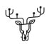 Wanddekoration METALL DEER - Matte