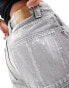 Cotton On super baggy jeans in ash grey metallic denim