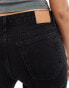 Weekday Arrow low waist regular fit straight leg jeans in tuned black