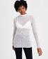 Women's Mock Neck Lace Tunic, Created for Macy's