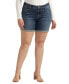 Plus Size Boyfriend Mid Rise Shorts