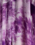 Candypants tie dye oversized beach shirt in purple