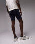 Topman skinny chino short in navy