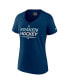 Women's Deep Sea Blue Seattle Kraken Authentic Pro V-Neck T-shirt