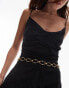 Mango chain loop belt in gold