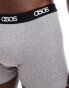 ASOS DESIGN capsule collection rib trunk in light grey