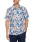 Men's Tropical Floral-Print Linen Blend Shirt