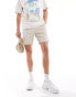 Brave Soul cotton chino short in light stone