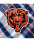 Женская пижама Concepts Sport womens Navy, Orange Chicago Bears Mainstay Flannel Full-Button Long Sleeve Nightshirt