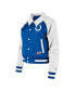 Women's Royal Indianapolis Colts Coaches Raglan Full-Snap Jacket