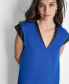 Women's Sleeveless V-Neck Blouse