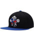 Men's Black, Royal Philadelphia 76ers Side Core 2.0 Snapback Hat