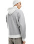 ASOS DESIGN oversized hoodie in grey marl with contrast hood