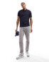 Calvin Klein stretch pique tipping polo shirt in night sky