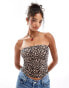 ONLY tube top in animal print