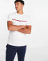 Tommy Hilfiger lounge t-shirt with chest taping logo in white