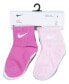 Baby and Toddler Boys or Girls Swoosh Ankle Socks, Pack of 6