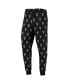 Брюки мужские The Wild Collective Black Milwaukee Bucks Allover Logo Jogger Pants