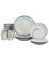 Isla 16-Pc. Dinnerware Set, Service for 4