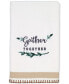 Modern Farmhouse Embroidered Cotton Fingertip Towel, 11" x 18"