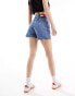 Tommy Jeans ultra high denim mom shorts in mid wash