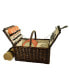 Buckingham Willow Picnic Basket with Blanket - Service for 4