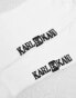 Karl Kani 3 pack signature socks in white