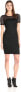 Three Dots 241112 Womens Angelina Lined Lace Sheath Dress Black Size Medium