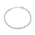 Glittering silver bracelet with zircons BRC16W