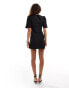 Ghospell ruched mini dress in black