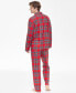 Family Pajamas Men's 2-Pc. Brinkley Cotton Plaid Notch-Collar Pajamas Set, Created for Macy's