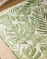 Tropical leaves print flat sheet