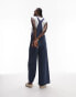 Topshop Tall – Lässiger Latzhosen-Jumpsuit in Blau