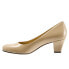 Trotters Penelope T1355-130 Womens Beige Leather Pumps Heels Shoes 5.5