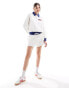 Polo Ralph Lauren jersey shorts with logo in cream with USA logo