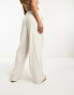 Hollister wide leg tailored trousers in cream