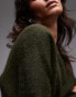 ARKET super soft alpaca wool blend relaxed sweater in green