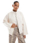 Pieces bomber jacket in cream