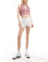 ASOS DESIGN sheer knitted festival shorts in ivory