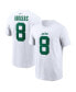 Big Boys Aaron Rodgers White New York Jets Legacy Player Name and Number T-shirt