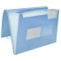 LIDERPAPEL Folder classifier bellows polypropylene DIN A4 opaque light blue 13 departments