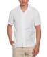 Men's Textured Short Sleeve Button-Front Parrot Print Camp Shirt