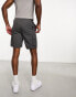 Karl Kani rubber signature cargo shorts in washed black