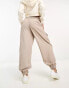 River Island cargo with elasticated hem in beige