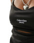 Calvin Klein Jeans strappy top in black