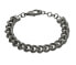 Solid black steel bracelet Crank PEAGB0032303