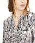 Women's Print Zip-Pocket Top, in Regular & Petite, Created for Macy's