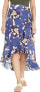 Echo Design 256728 Women's Lily Ruffle Wrap Skirt Bottom Swimwear Size S/M