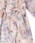 Toddler & Little Girls Balloon-Sleeve Floral Organza Dress