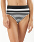 Tommy Bahama 273368 Breaker Bay Variegated Stripe Swim Bottoms Black Size Medium